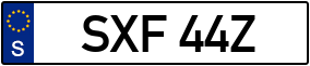 Trailer License Plate